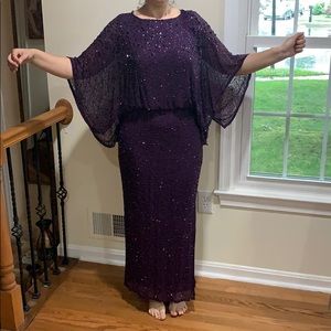 Patra purple‎ sequin dress